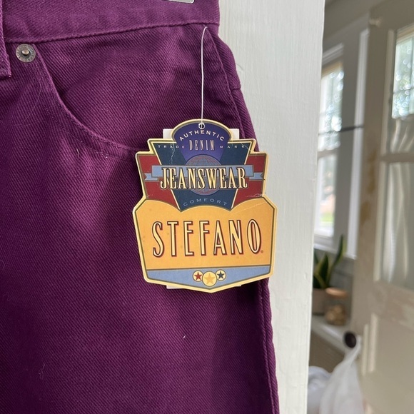 Vintage Women’s Stefano International Jeans- Purple Size 10 Mom Jeans - Picture 2 of 6